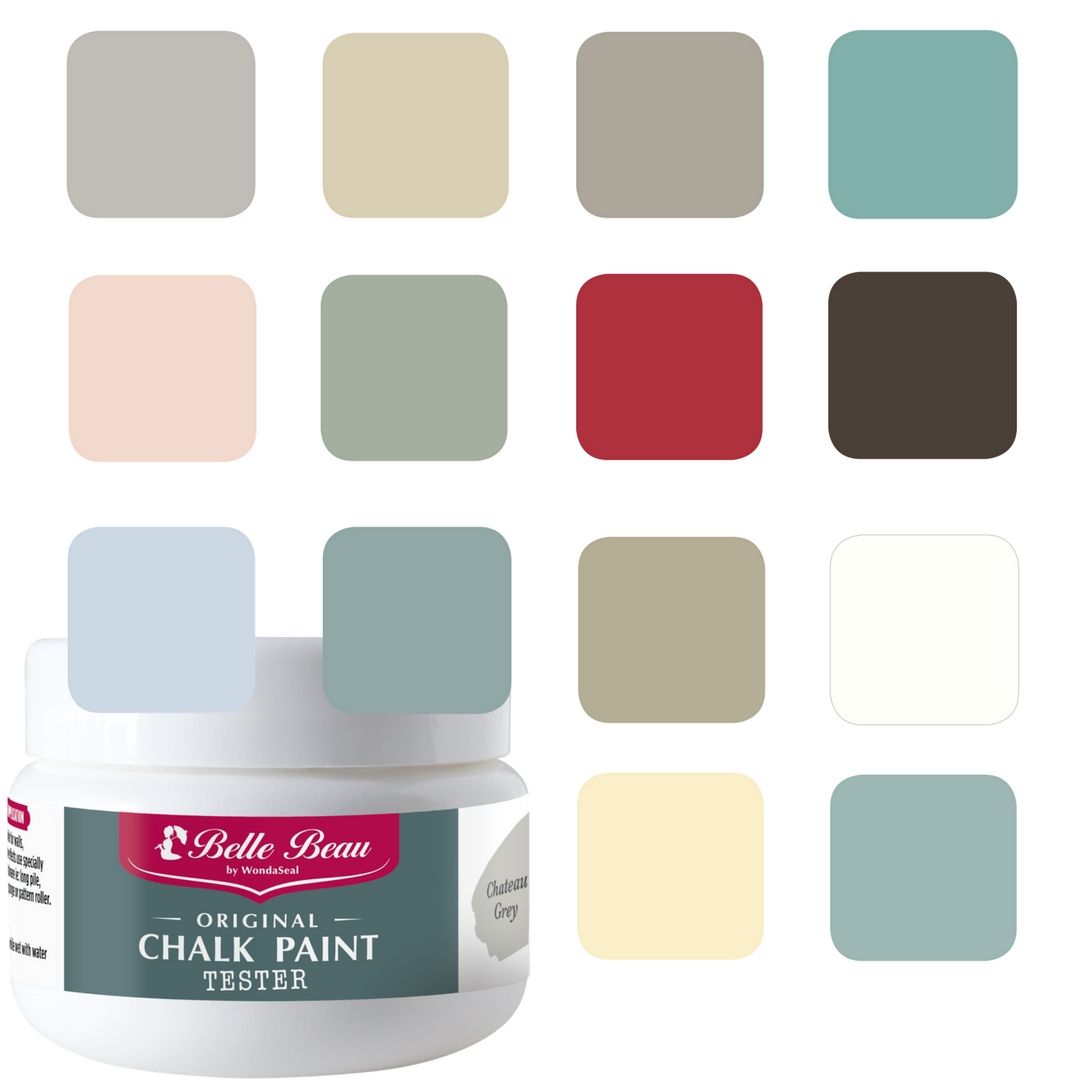 Belle Beau All Surface Furniture Chalk Paint Tester Pack of 14 (100ml